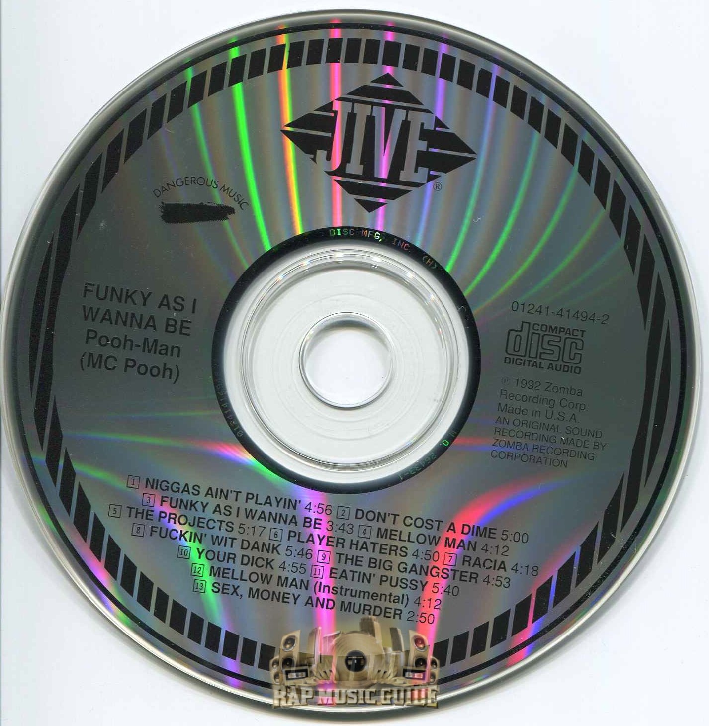 Pooh-Man - Funky As I Wanna Be: CD | Rap Music Guide